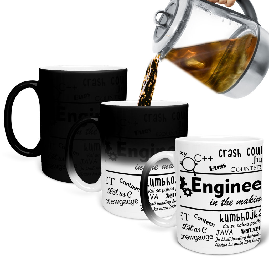 Printed Ceramic Coffee Mug | Engineer in the Making | 325 Ml 